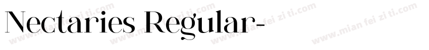 Nectaries Regular字体转换